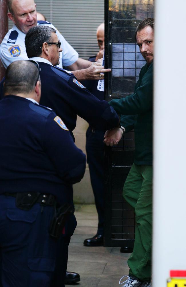Kelvin Willmott arrives at King Street Supreme Court for sentencing after he was found guilty of the stabbing to death of Shane Curphey.