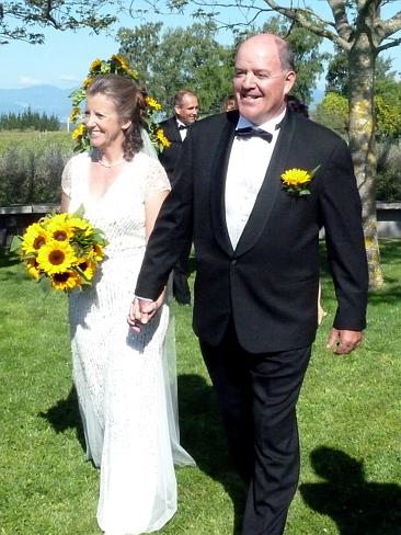 Cycling photographer Graham Watson marries Jo Woulfe in New Zealand. Picture: Supplied