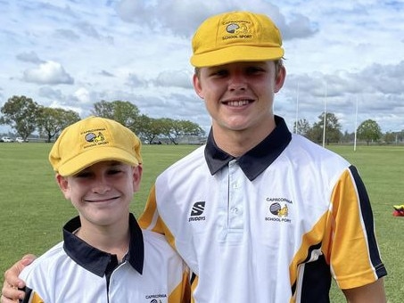 Jack Law (right). Picture: Brothers Cricket Club Mackay Facebook.