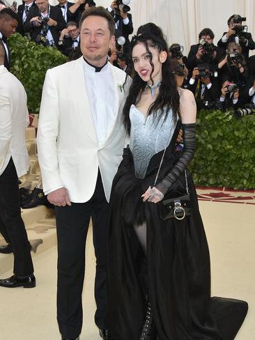 Elon Musk and rumoured girlfriend Grimes at the 2018 Met Gala. Picture: Getty