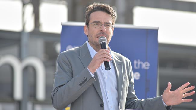 Journalist Joe Hildebrand is looking forward to his first CEO Sleepout. Picture: Flavio Brancaleone.