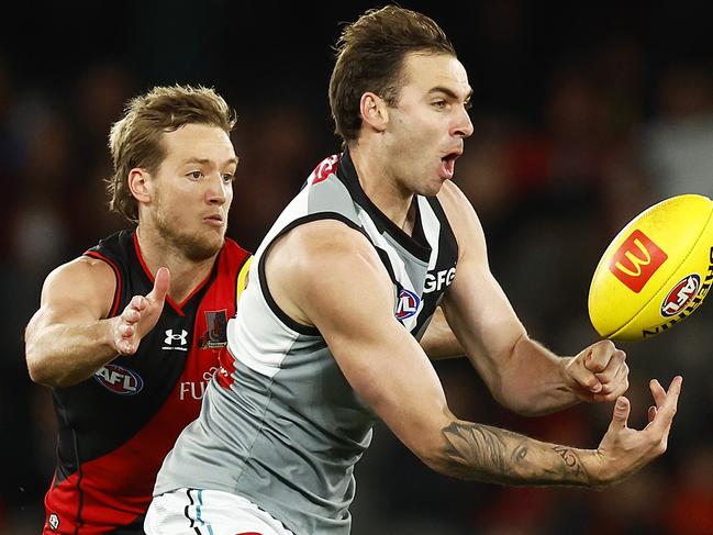 Jeremy Finlayson was dominant in the Power’s demolition of the Bombers. Picture: Getty Images