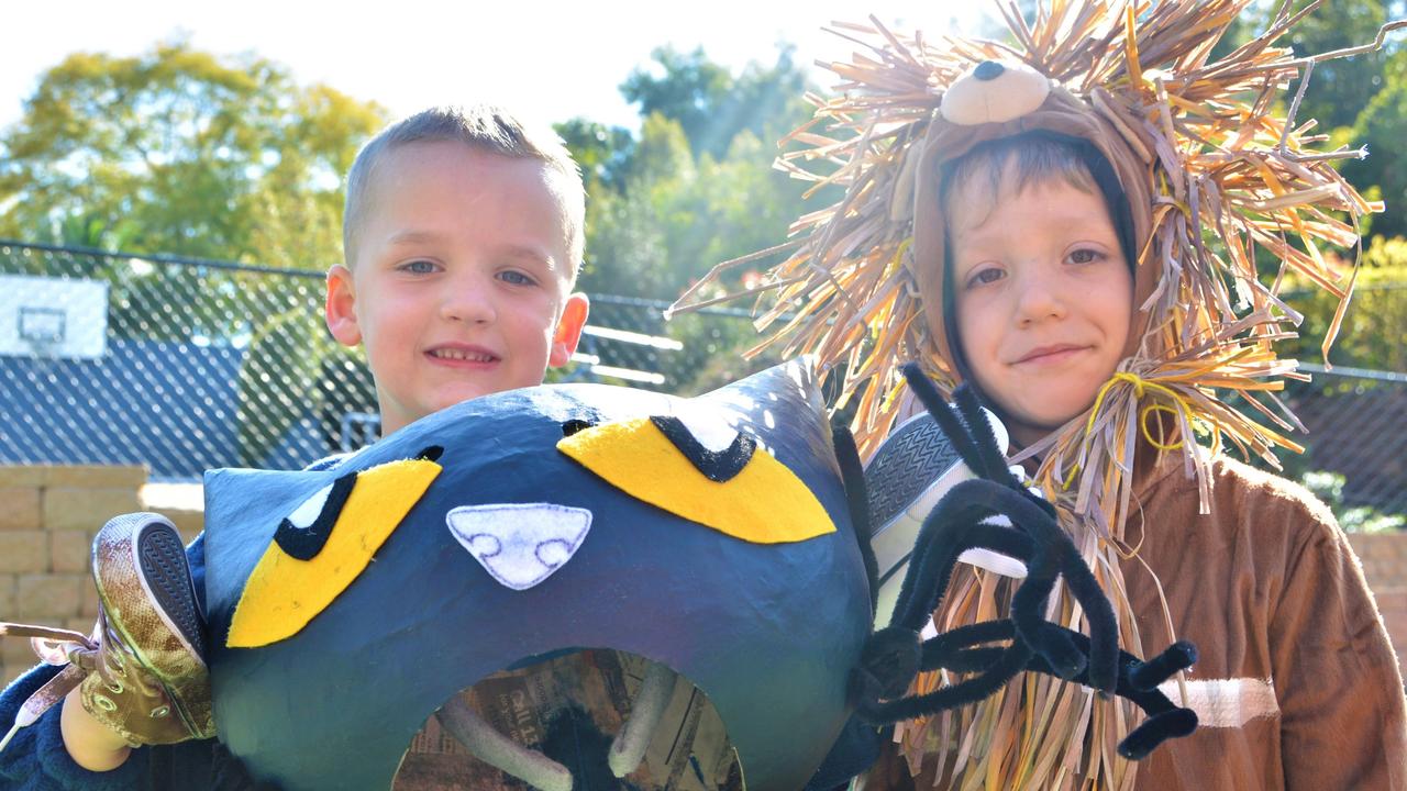 Dressed up for Book Week 2023 at Toowoomba Grammar School are (from left) Edward Cook and Finn Kropp. Picture: Rhylea Millar