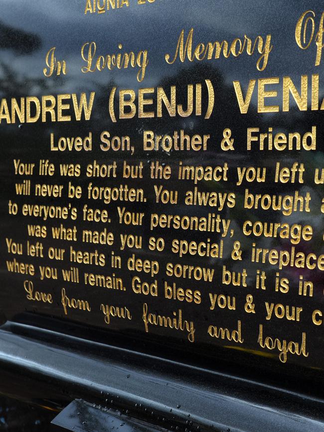 Veniamin's grave at Keilor Cemetery.