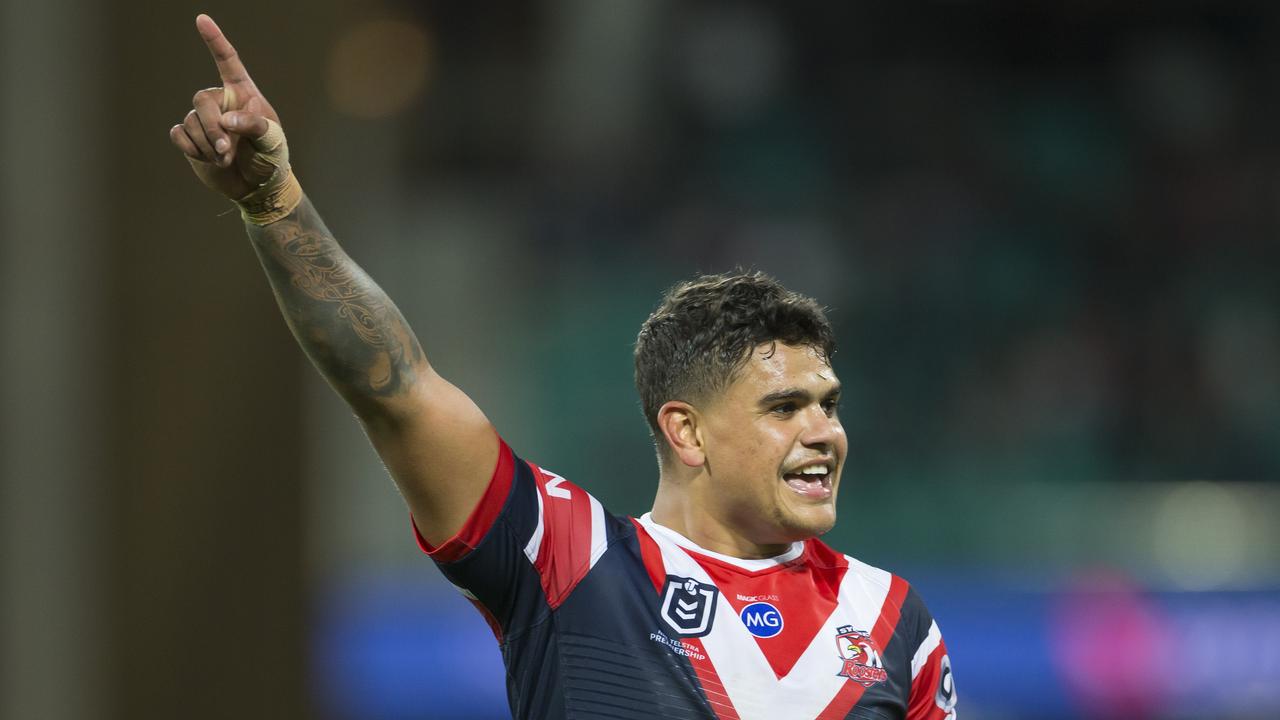 Latrell Mitchell starred for the Roosters against the Wests Tigers.