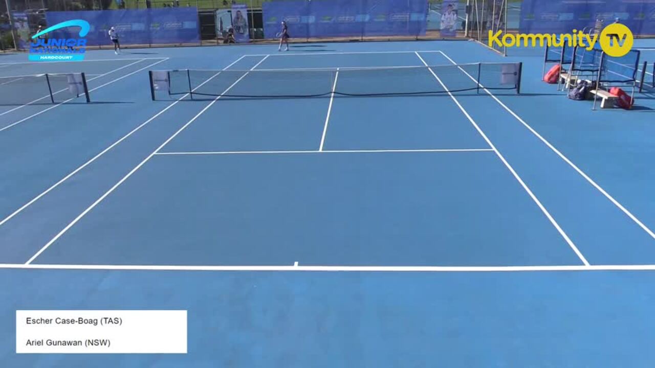 Replay: Escher Case-Boag v Ariel Gunawan - 2024 Australian Junior Hardcourt Championships Day 1