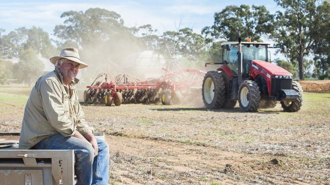 Good bet: Eddy Rover oversees canola sowing at his farm in Invergordon. A bright season outlook added confidence to the process, which will include faba beans next week. Picture: Zoe Phillips