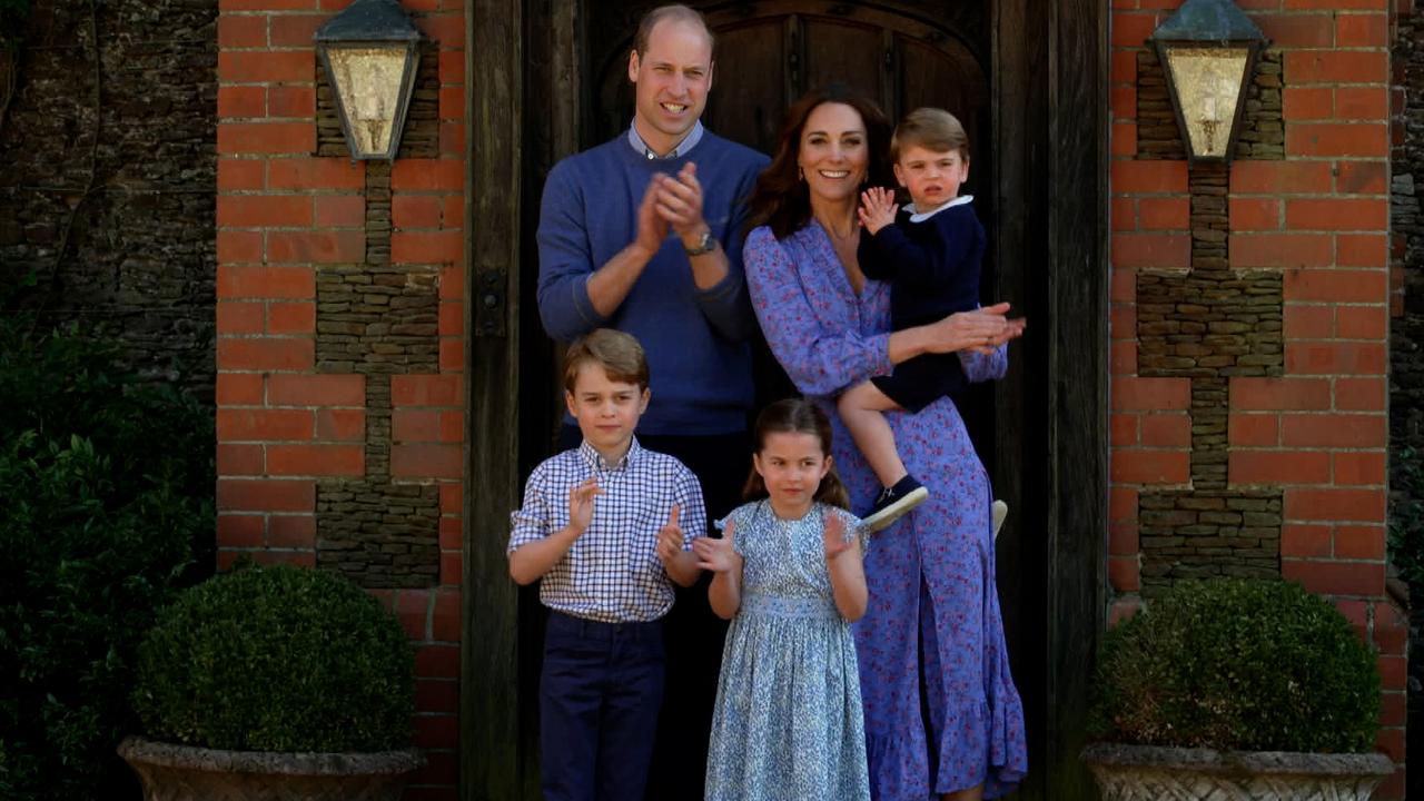 A rare photo of all the family together – for once Kate isn’t taking the picture.