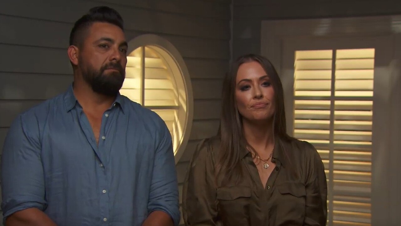 A furious Ronnie and Georgia accuse winners Josh and Luke of playing dirty. Picture: Supplied, Channel 9