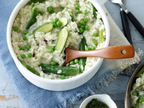 Spring vegetable risotto.