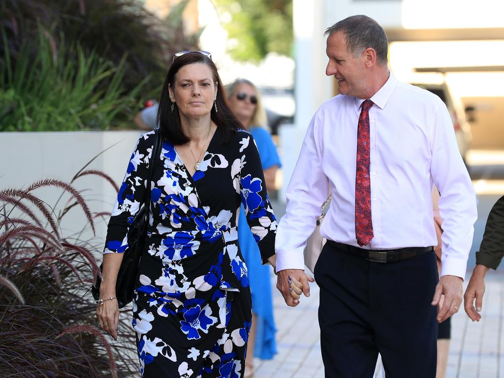 Tracey and Peter Brose, arrive at Court. Pics Adam Head