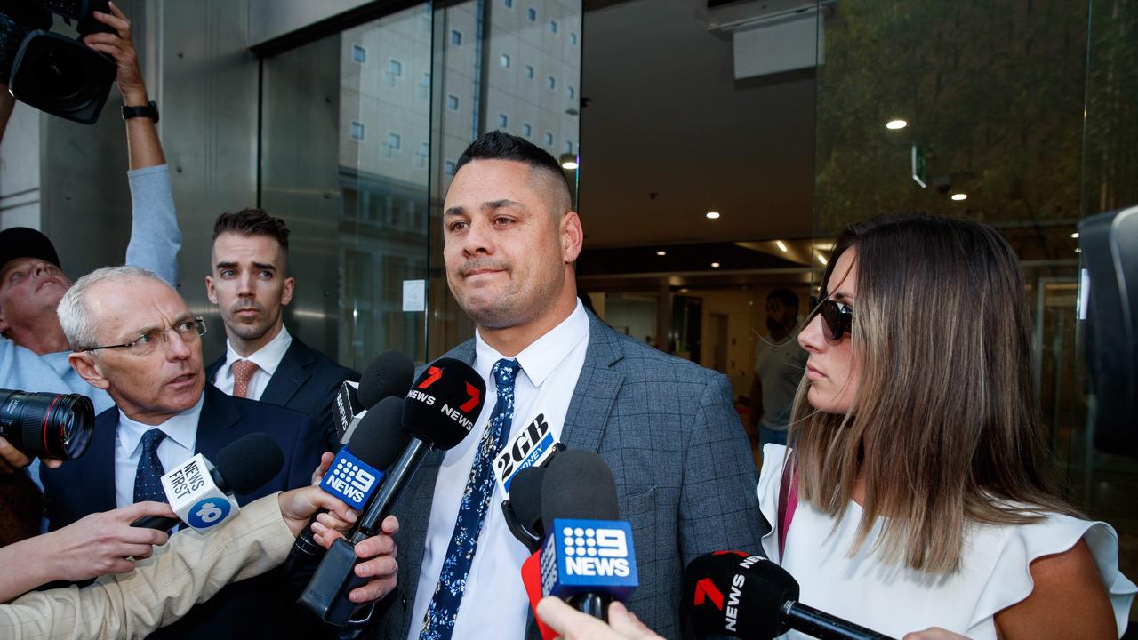 The former NRL star had pleaded not guilty to two counts of rape. Picture: NCA NewsWire/David Swift