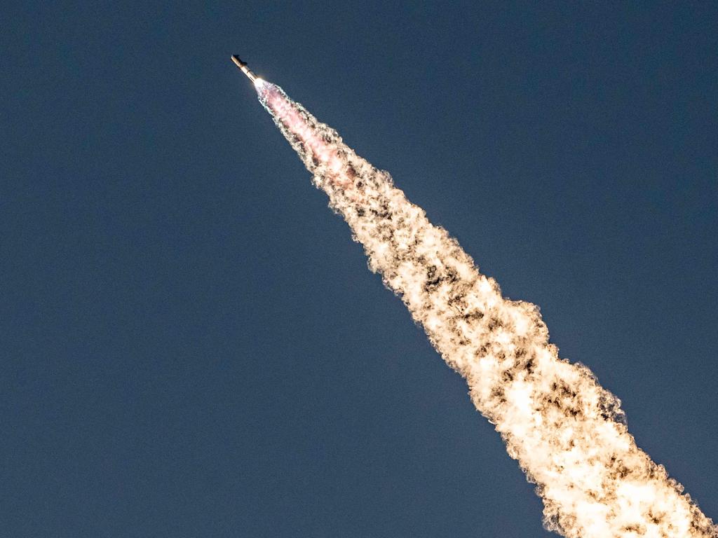 The SpaceX Starship lifts off from Starbase near Boca Chica, Texas. Picture: AFP