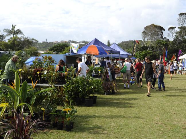 The Lennox Head markets at Williams Reserve on sunday. Photo Jay Cronan / The Northern Star