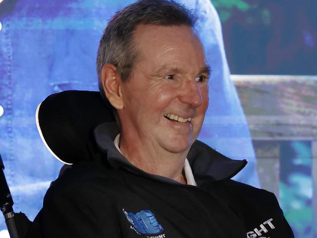 NCA. MELBOURNE, AUSTRALIA. April 3rd , 2025 . Neale Daniher addresses the Melbourne Football club today ahead of Mondays Big Freeze at the G.      . Picture: Michael Klein