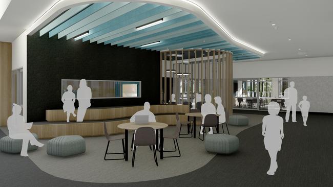 Architect’s impressions of a classroom inside the new Xavier College campus at Riverlea. Picture: Supplied.