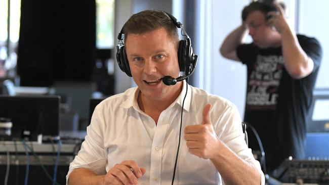 2GB presenter Ben Fordham at Moorebank Sports Club promoting local sport today. Picture: Simon Bullard