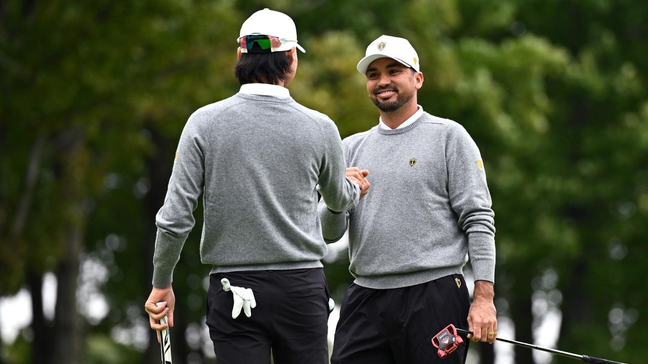 Min Woo Lee and Jason Day are ready for the International Team. (Photo by Minas Panagiotakis/Getty Images)