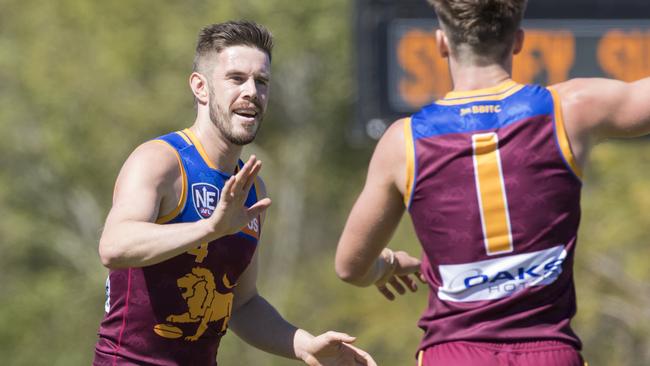 Ryan Bastinac playing for the Brisbane Lions NEAFL side.