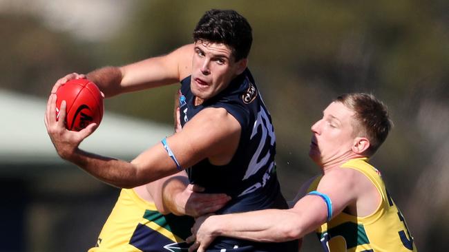 McKinnon in action for South Adelaide. Picture: Sarah Reed