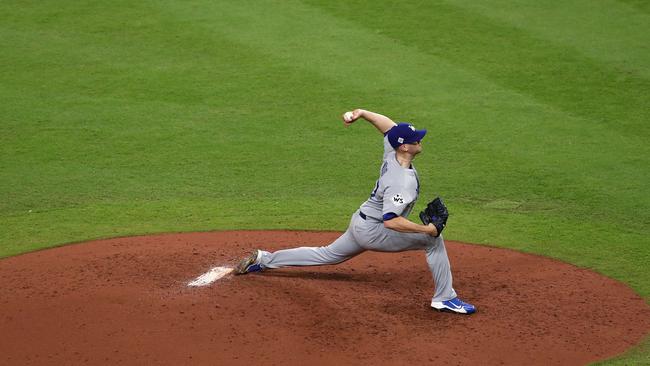 Alex Wood of the Los Angeles Dodgers baffled the Houston batters