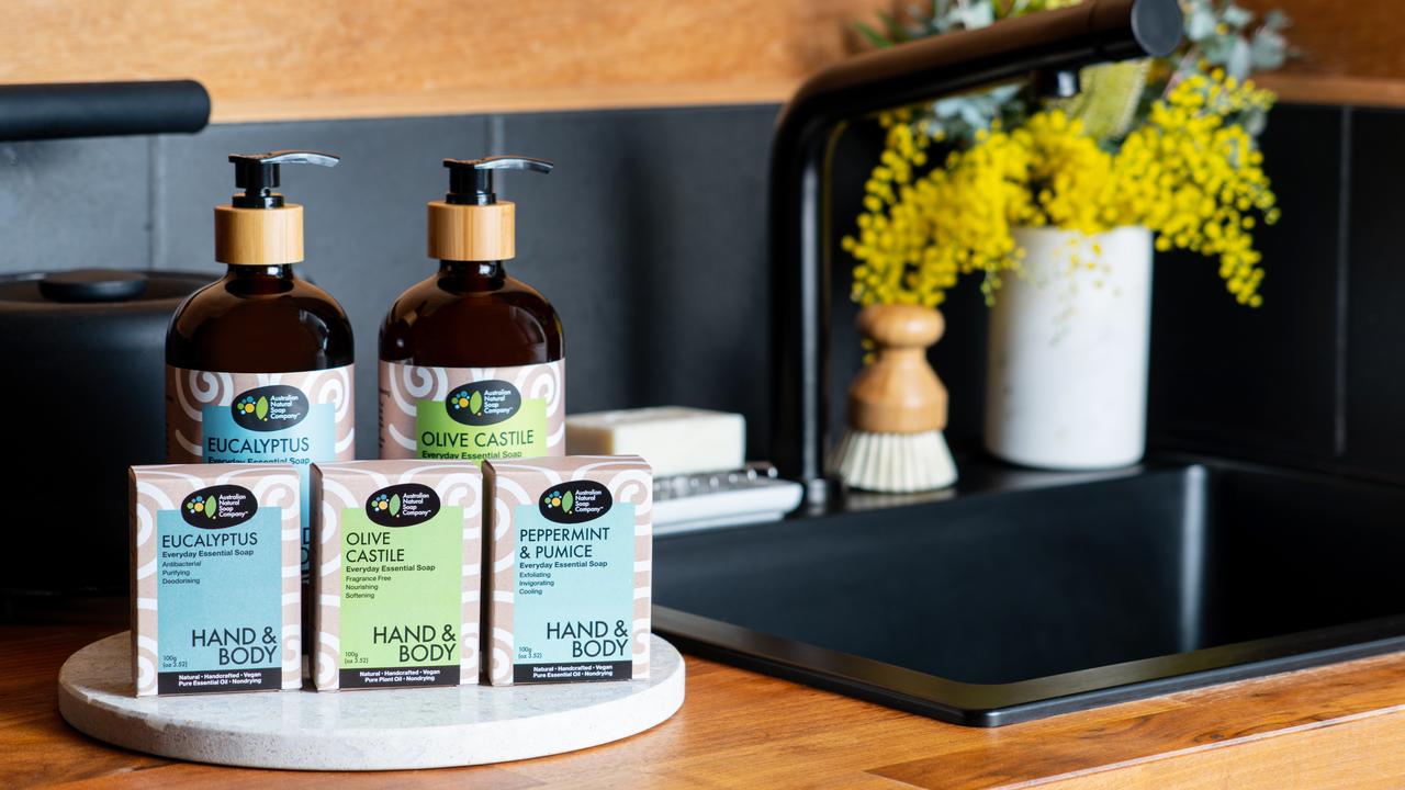 The Australian Natural Soap Company is a Melbourne based, naturally-formulated personal care brand that is handcrafted in Australia, harnessing the power of natural high-quality Australian ingredients and essential oils. Picture: Supplied