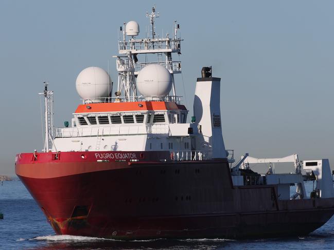 MH370 search ship, Fugro Equator, returns to Australia after 6 months at sea - searching for the missing Malaysian Airlines plane. Scott Miller, a hydrographic geologist from Western Australia with Tech DT-2 sonar device called Spero (Latin for hope).