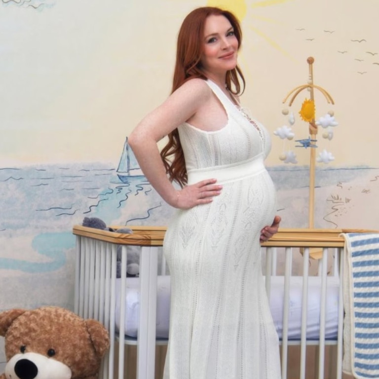She shared a glimpse into her nursery before welcoming her son, who will be 2 in July. Picture: Instagram/Lindsay Lohan