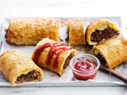 Sausage rolls: âCheeseburgerâ sausage rolls.