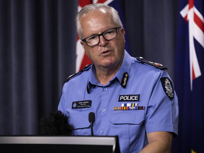 West Australian police commissioner Chris Dawson will miss a family wedding. Picture: Matt Jelonek / Getty Images