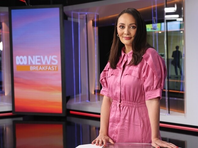 Bridget Brennan won the Gold Quill award as part of the Four Corners team which investigated the crisis of missing and murdered First Nations women. Picture: ABC News Breakfast