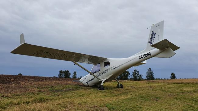 A trainee pilot was forced to make an emergency landing at Tatham after an engine malfunction.