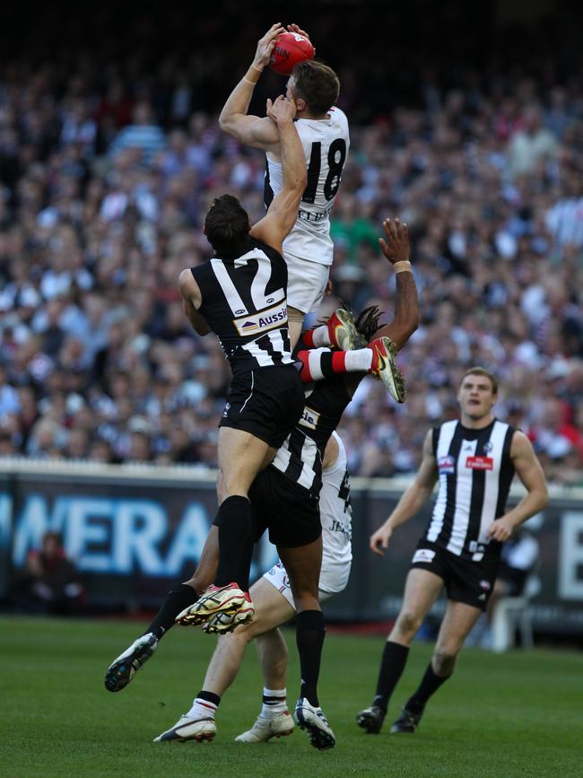 Many thought the Saints would end their premiership drought when Goddard soared.