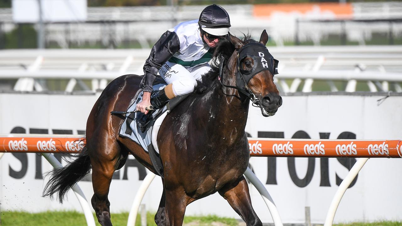 Finance Tycoon ridden by Luke Nolen wins the The Showdown at Caulfield Racecourse on April 17, 2021 in Caulfield, Australia. (Reg Ryan/Racing Photos)