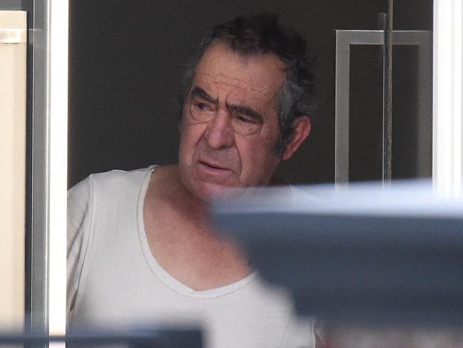 Legal Warning. Must check with Herald Sun pic desk before use.  Vince Crupi at his home, suspect in the murder of gangland lawyer Joseph 