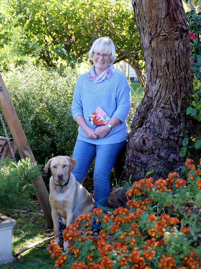 All in the family: Ali Corke, pictured with her dog Ed, founded the Apollo Bay group of Rural Australians for Refugees. Picture: Andy Rogers