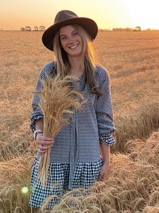 Sally Ziesemer launched her new business Home Soil, selling bunches of wheat.
