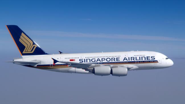 Airbus A380-800 in Singapore Airlines.