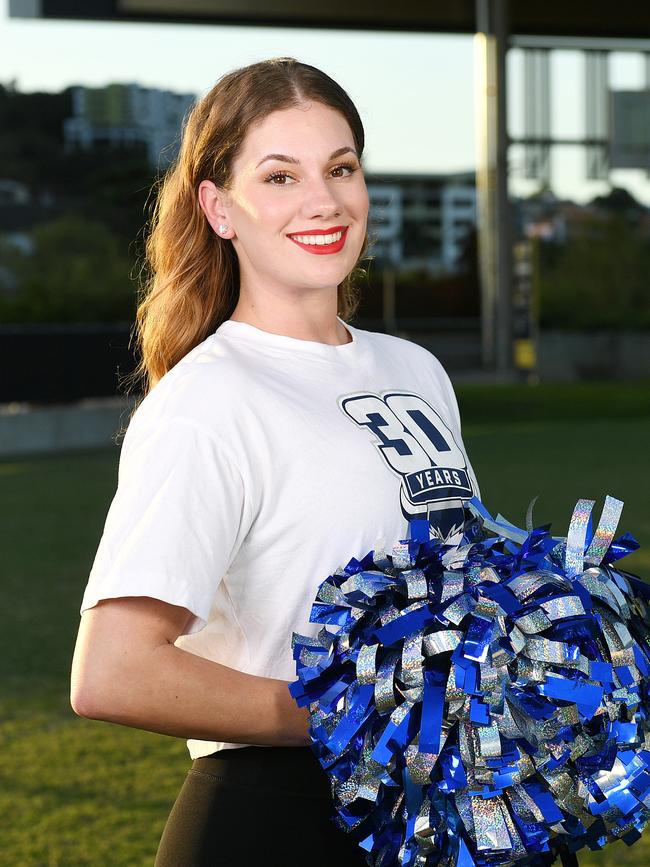 Member of the North Queensland Cowboys Spirit Squad, Jess West. Picture: Shae Beplate.