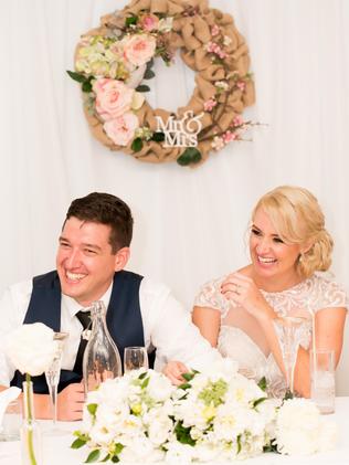 Laughs galore at the reception. Picture: Gemma Clarke