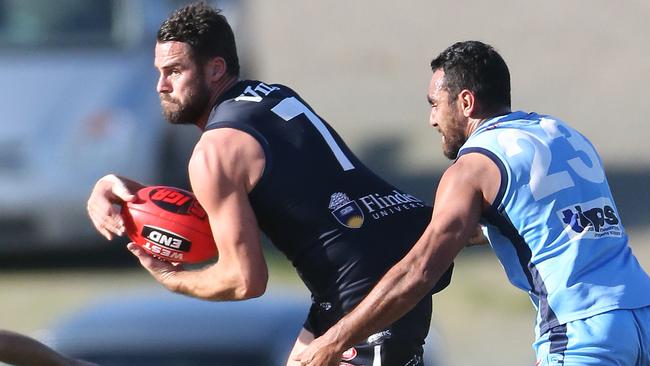 SANFL: South Adelaide v Sturt at Noarlunga. South's #7 Josh Thewlis