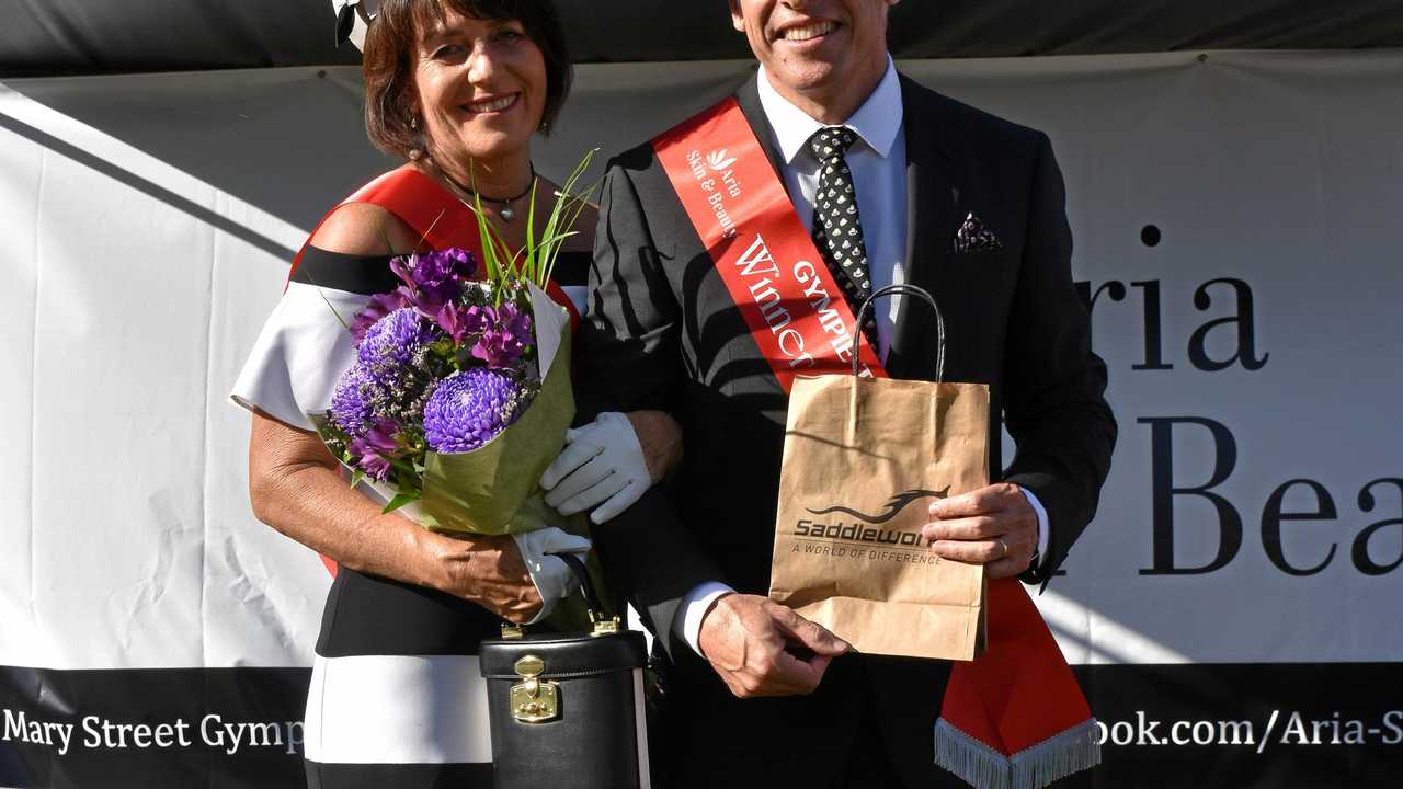 Fashions of the field - Couples winner Trevor and Zena Bell. Picture: Bec Singh