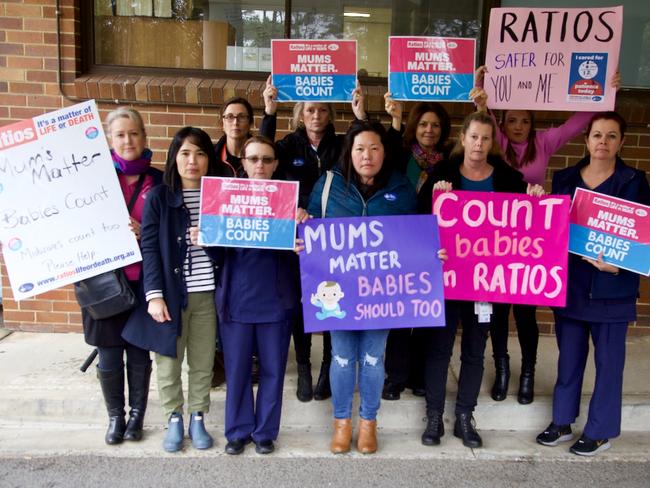 Midwives say babies count at Gosford Rally.