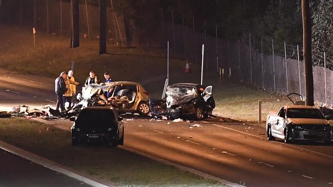 The horrific scene at Orchard Hills, where Katherine Hoang and her babies died. Picture: Gordon McComiskie