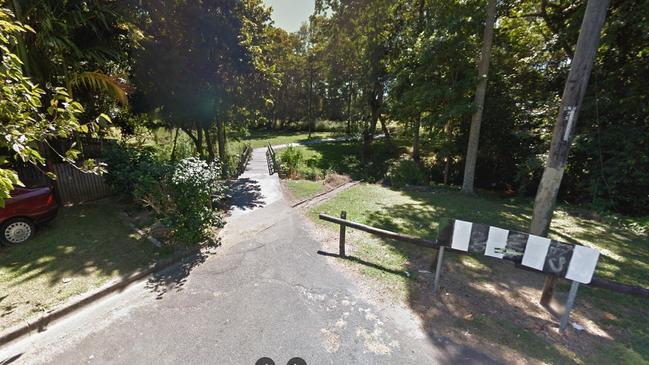 An example of a pedestrian backtrack through bushland in West Cairns. Picture: Google