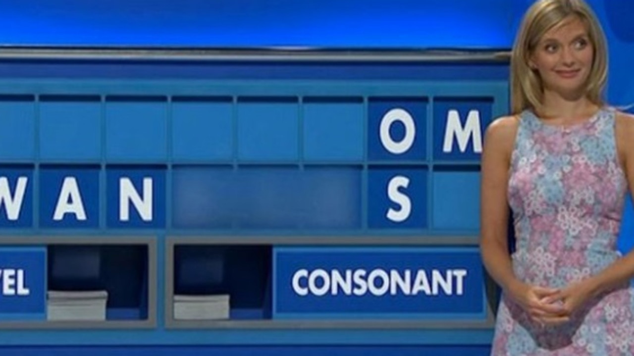 Rachel Riley looked uncomfortable after the letters were revealed. Picture: Channel 4