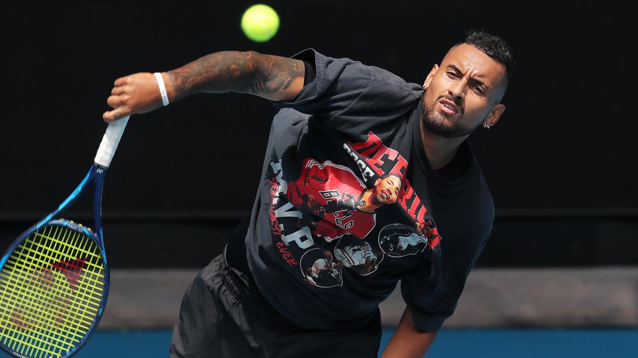 Kyrgios says he didn’t miss tennis during the lockdown. Picture: Michael Klein