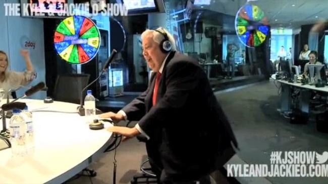 Clive does his version of Miley Cyrus twerking on the campaign trail in 2013