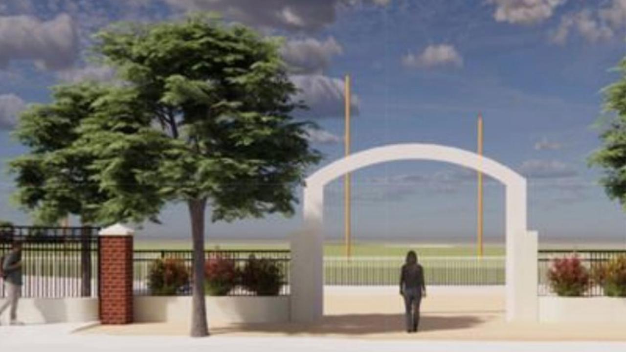 The Sturt Football Club argues a permanent structure would save vital funds currently spent on temporary fencing. Picture: City of Unley/Greenway Architects