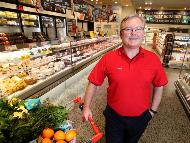 16/04/2019 Coles CEO Steve Cain at the Coles Camberwell store. picture : David Geraghty / The Australian.